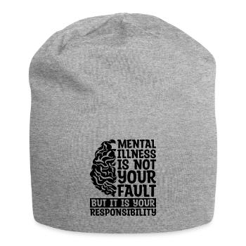 Mental Illnesses Is Not Awareness Health Advocate - Jersey Beanie - heather grey - Front