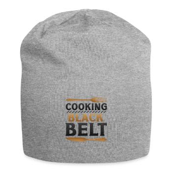 Cooking, Black Belt, Chef - Jersey Beanie - heather grey - Front