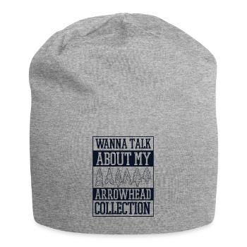 want to Talk About My Arrowhead Collection - Jersey Beanie - heather grey - Front