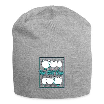 Tap That Cap Dental Laboratory Dental Laboratory Dental Technician - Jersey Beanie - heather grey - Front