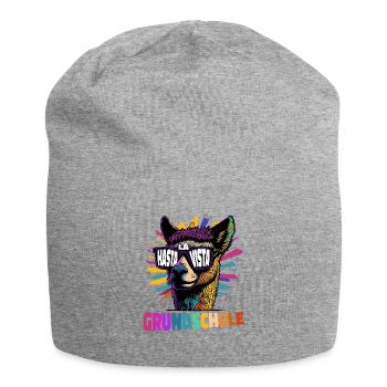 Hasta La Vista Einschulung 5.Klasse Lama Alpaka - Jersey-Beanie - Grau meliert - Vorne