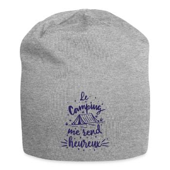 Le Camping Me Rend Heureux - Bonnet en jersey - gris chiné - Devant