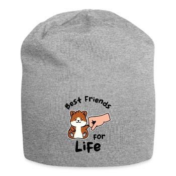 Hamster Best Friends for Life Cavy Rodent Pet - Jersey Beanie - heather grey - Front