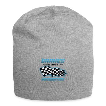 Brakes are just a suggestion, Racing Checkered - Jersey Beanie - heather grey - Front