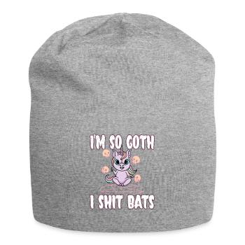Satan Beelzebub Devil Gothic Pentagram Mystical - Jersey Beanie - heather grey - Front