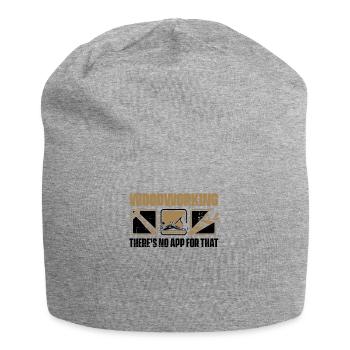 Woodworking There's No App For That Carpenter - Jersey Beanie - heather grey - Front