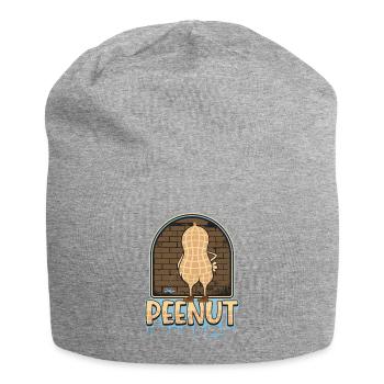 Peenut, drôle de cacahuète qui fait - Bonnet en jersey - gris chiné - Devant