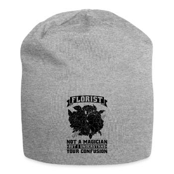 Florist Not A Magician But Horticulture Florists - Jersey Beanie - heather grey - Front