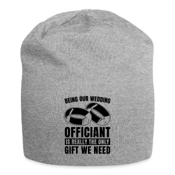 Being Our Wedding Counselor Wedding Officiant - Jersey-Beanie - Grau meliert - Vorne