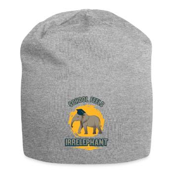 L’école se sent Irrelephant, anti-école - Bonnet en jersey - gris chiné - Devant