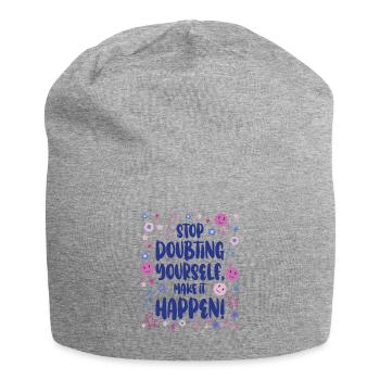 Test Day Flower Testing Exam for Teachers and - Jersey Beanie - heather grey - Front
