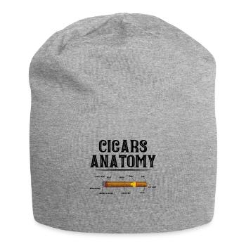 Zigarre Rauchen Zigarren Raucher - Jersey-Beanie - Grau meliert - Vorne