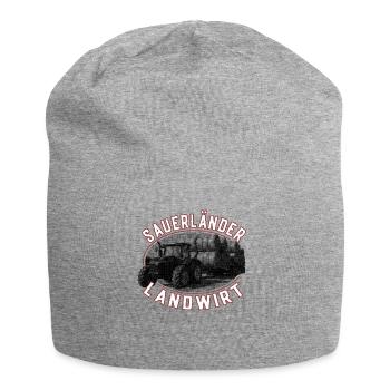 Saueländer Landwirt - Sauerland Landwirte Bauern - Jersey-Beanie - Grau meliert - Vorne