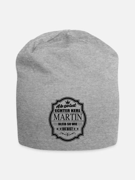 Absolut Echter Kerl Martin Bleib So Wie Du Bist - Jersey-Beanie - Grau meliert