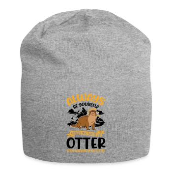Loutre Cadeau Loutre Loutre Loutre Loutre de mer - Bonnet en jersey - gris chiné - Devant