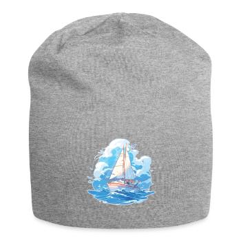 Voile, Voilier, Voilier, Régate, Voile, Voile - Bonnet en jersey - gris chiné - Devant
