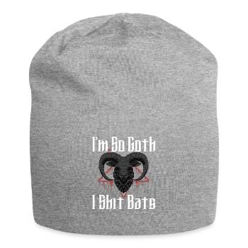 Satan Beelzebub Devil Gothic Pentagram Mystical - Jersey Beanie - heather grey - Front