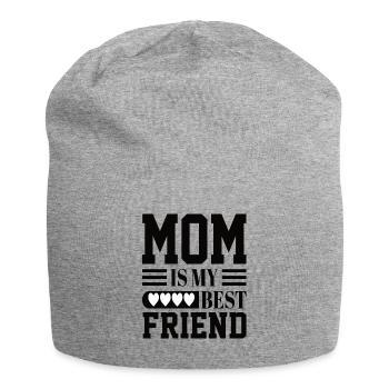Mom Is My Bestfriend - Jersey-Beanie - Grau meliert - Vorne