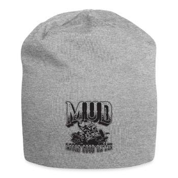 Mud Looks Good On Me Race Roadtrip Off-Road Racer - Jersey Beanie - heather grey - Front