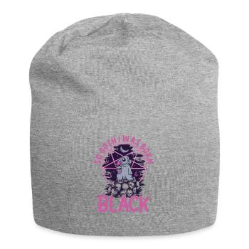 Satan Beelzebub Teufel Gothic Pentagram Mystisch - Jersey-Beanie - Grau meliert - Vorne