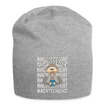 MENSCH COMIC HATTE NACHTSCHICHT - Jersey-Beanie - Grau meliert - Vorne