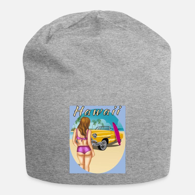 HAWAÏ - Bonnet en jersey - gris chiné