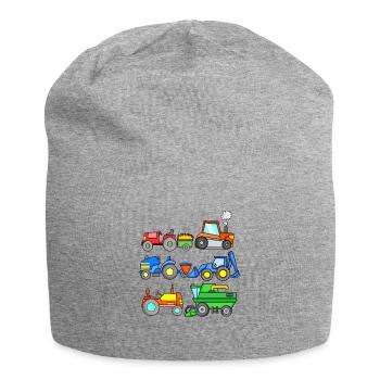 Véhicules de chantier - Bonnet en jersey - gris chiné - Devant