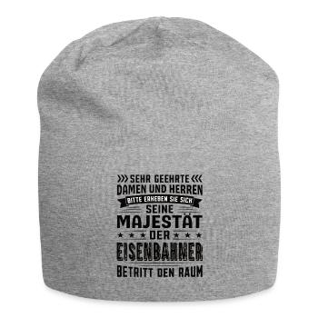 Eisenbahner Geburtstag Eisenbahner Sprüche - Jersey-Beanie - Grau meliert - Vorne