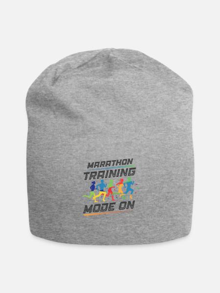 Marathon-Trainingsmodus, auf Marathon Runner - Jersey-Beanie - Grau meliert