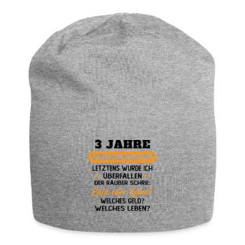 3 Jahre verheiratet zynisch 3 Hochzeitstag - Jersey-Beanie - Grau meliert - Vorne