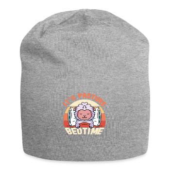 Agriculteur Fermier Agneau Dormeur Pays Oeuf Mouton - Bonnet en jersey - gris chiné - Devant