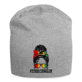 Chemise Black Lives Matter, conseillère scolaire Curly - Bonnet en jersey - gris chiné - Devant