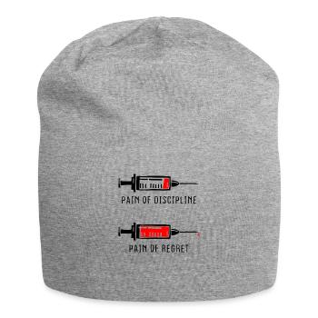 Douleur de la discipline Regret Discipline Fitness Succès - Bonnet en jersey - gris chiné - Devant