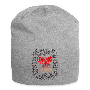 Black Lives Matter Shirt, Legends Be Like Floral - Jersey Beanie - heather grey - Front