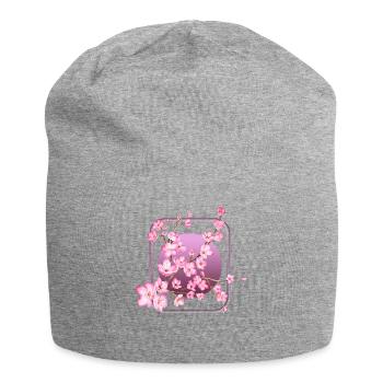 Cherry Blossom Shirt, Pink Sakura Kawaii - Jersey Beanie - heather grey - Front