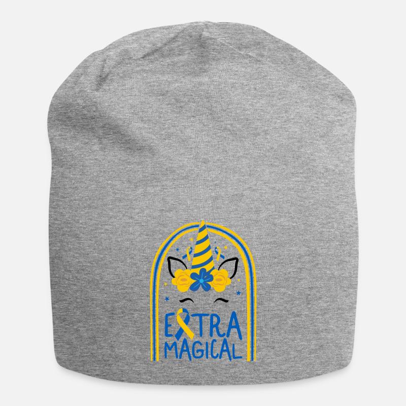 World Down Syndrome Day Shirt, Extra Magical - Jersey-Beanie - Grau meliert