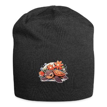 Turtle - Jersey Beanie - charcoal grey - Front