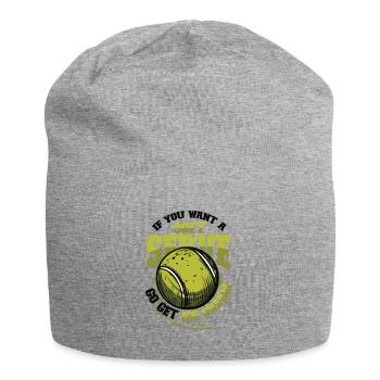 Wenn Sie Ein Softeis Wollen, Holen Sie Sich Eins - Jersey-Beanie - Grau meliert - Vorne
