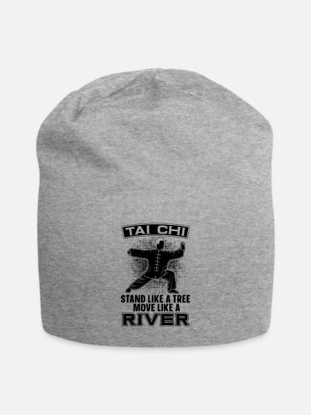 Tai Chi Stand Like A Tree Move Taiji Tai Chi Lover - Bonnet en jersey - gris chiné