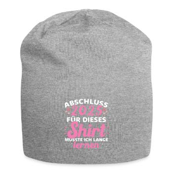 Abschluss 2025 Abschluss der Realschule - Jersey-Beanie - Grau meliert - Vorne