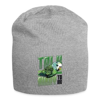 Talk Birdy To Me - Wellensittich - Jersey-Beanie - Grau meliert - Vorne