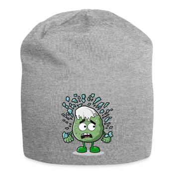 Steves Versteck - Jersey-Beanie - Grau meliert - Vorne