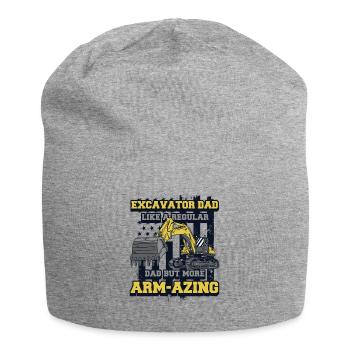 Excavator Dad Seilbagger Raupenbagger Excavator - Jersey-Beanie - Grau meliert - Vorne