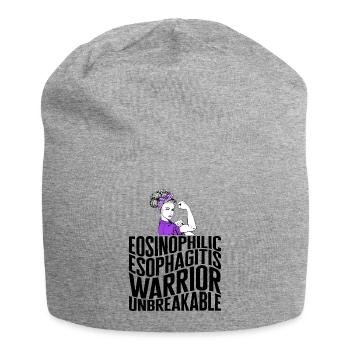 Chemise EOE, guerrier de l’œsophagite éosinophile - Bonnet en jersey - gris chiné - Devant
