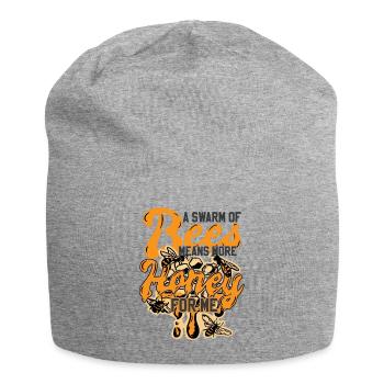 Un essaim d’abeilles signifie plus de miel pour moi - Bonnet en jersey - gris chiné - Devant