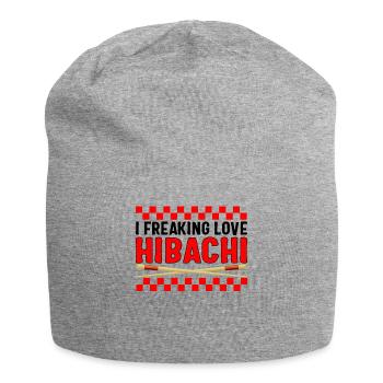 Hibachi Shirt, I Freaking Love Hibachi Essstäbchen - Jersey-Beanie - Grau meliert - Vorne