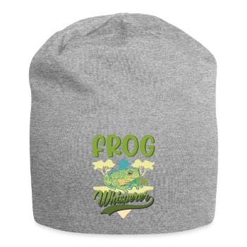 Frog Whisperer Gift Tree Frog - Jersey Beanie - heather grey - Front
