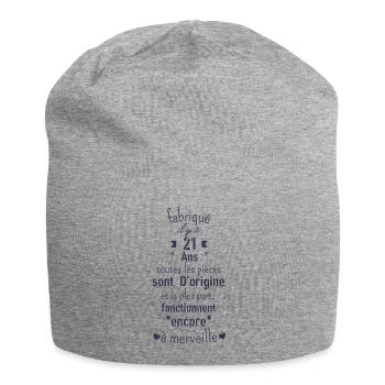 Fabriqué il y a 21 ans - Bonnet en jersey - gris chiné - Devant
