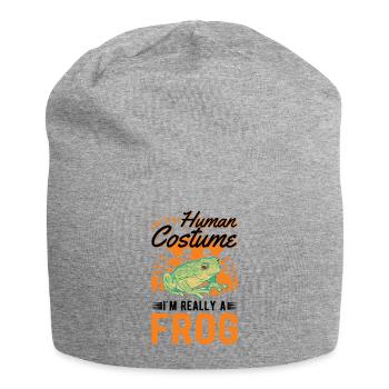 Frosch Halloween Laubfrosch - Jersey-Beanie - Grau meliert - Vorne