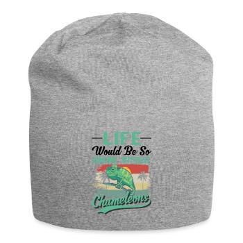 Caméléon Cadeau Caméléon - Bonnet en jersey - gris chiné - Devant